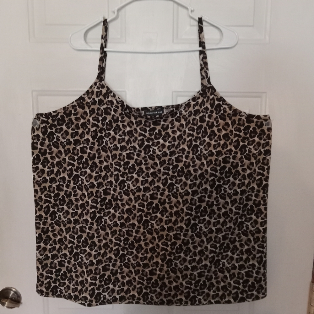 Animal print tank top